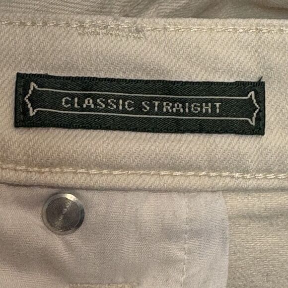 Ralph Lauren Mid Rise Moderate Straight Leg Ivory Classic Stretch Jeans SZ 6 - Picture 9 of 10